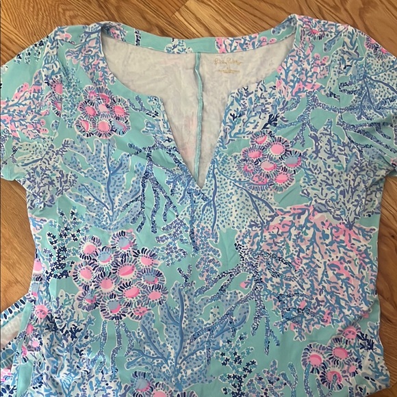 Lilly Pulitzer Blue and Pink Patterned Dress - Picture 3 of 3